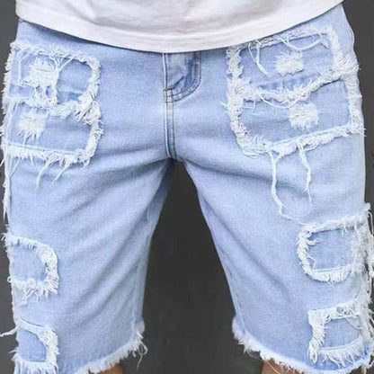 🔥 60% RABATT NU! 🩳 Rivna jeansshorts för herr – avslappnad streetstyle & skön komfort för sommaren ☀️🛹