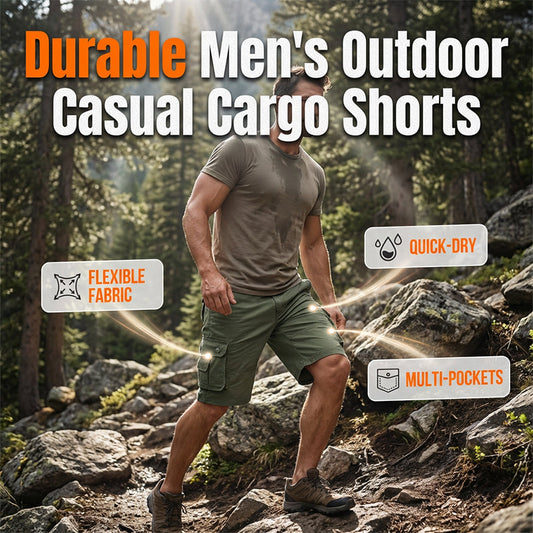 Cargoshorts för män för friluftsliv och vardagsbruk
