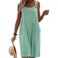Ärmlös jumpsuit med vida ben för sommarbrisen