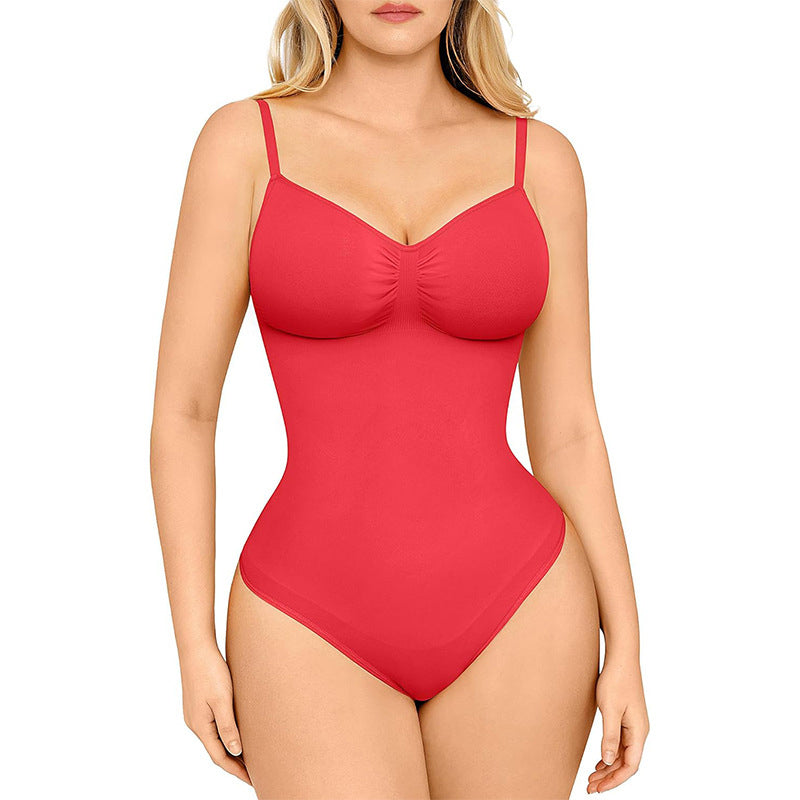 Andningsbar, sömlös, figurskärande stringbodysuit