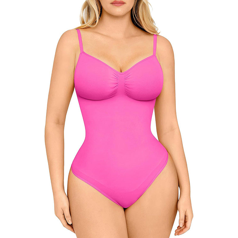 Andningsbar, sömlös, figurskärande stringbodysuit