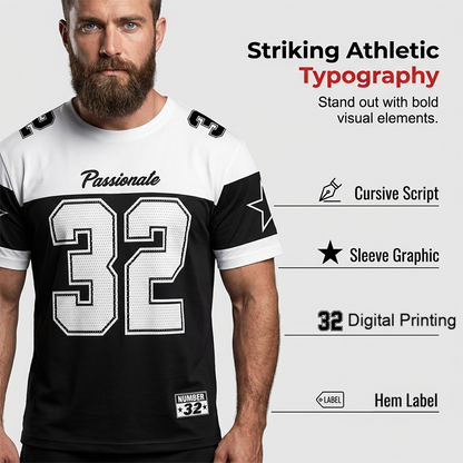 T-shirt för män med grafiskt tryck