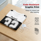 T-shirt för män med grafiskt tryck
