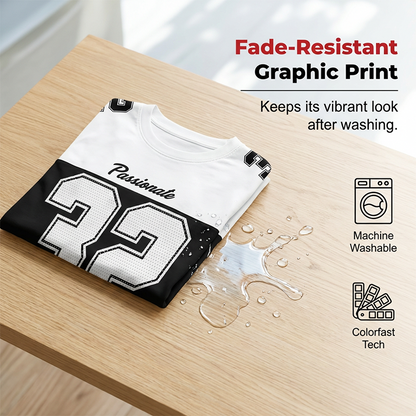 T-shirt för män med grafiskt tryck