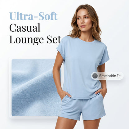 Set med T-shirt och shorts för damer