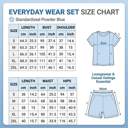 Set med T-shirt och shorts för damer