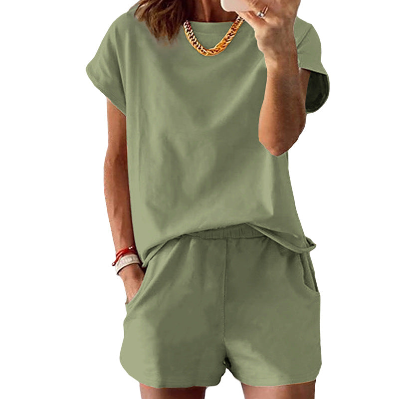 Set med T-shirt och shorts för damer