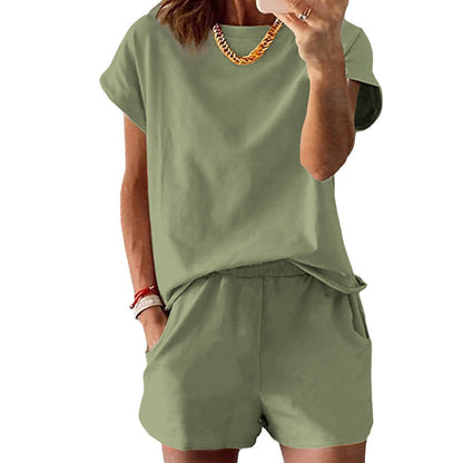 Set med T-shirt och shorts för damer