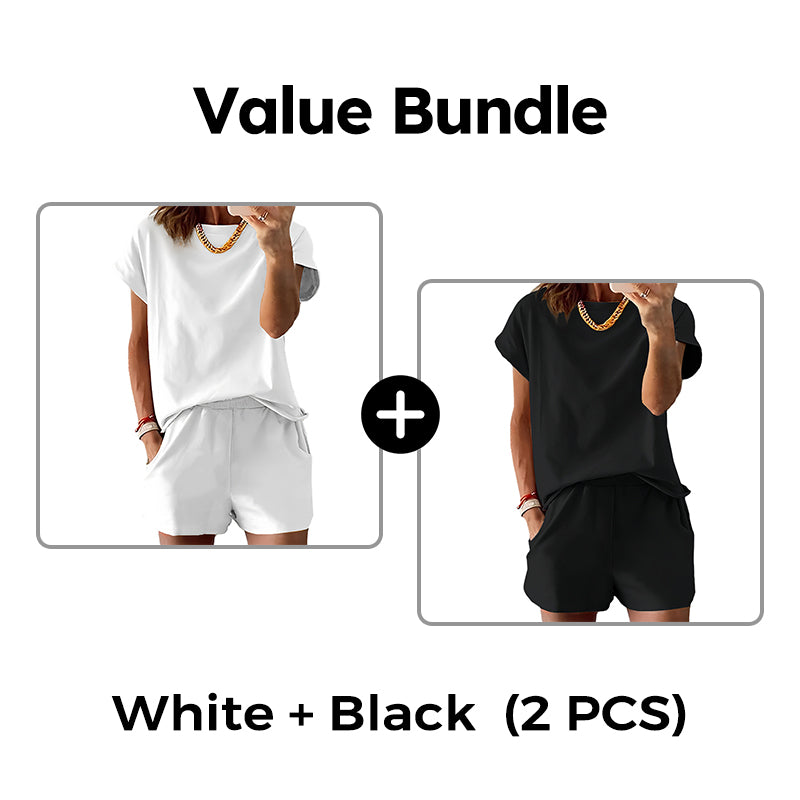 Set med T-shirt och shorts för damer