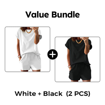 Set med T-shirt och shorts för damer