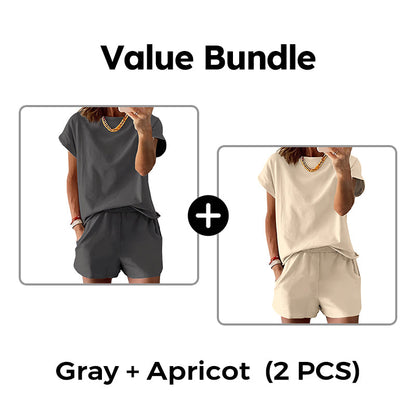 Set med T-shirt och shorts för damer
