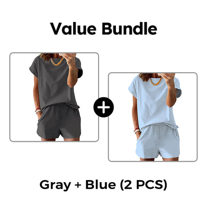 Set med T-shirt och shorts för damer