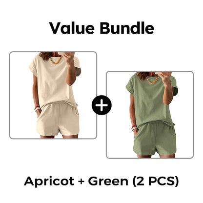 Set med T-shirt och shorts för damer