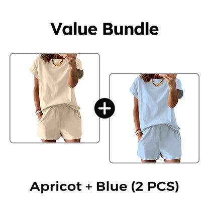 Set med T-shirt och shorts för damer
