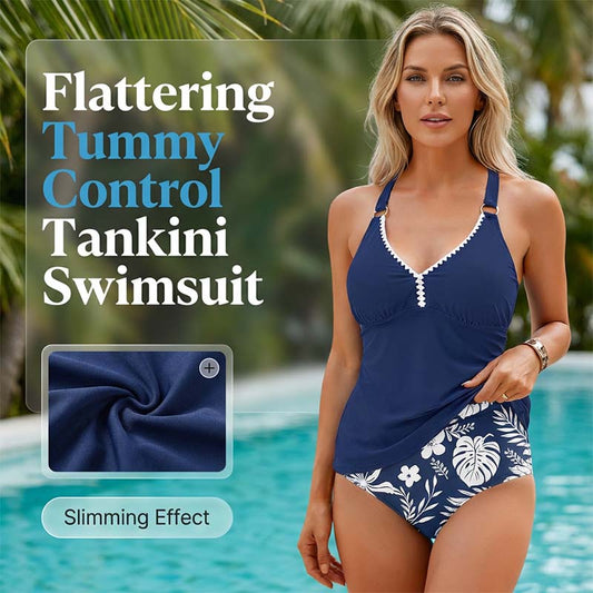 Tankini i två delar för kvinnor med formande effekt