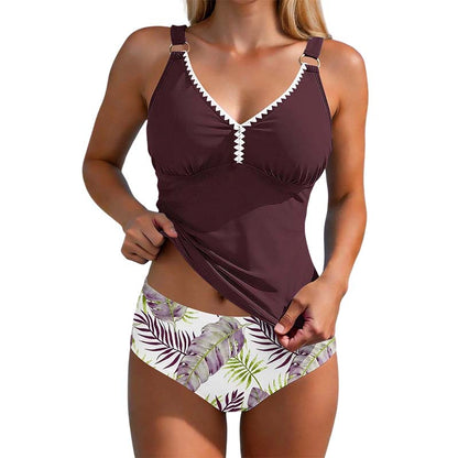 Tankini i två delar för kvinnor med formande effekt