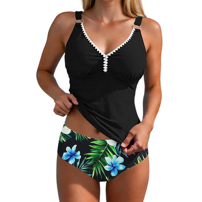 Tankini i två delar för kvinnor med formande effekt