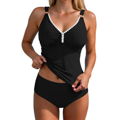 Tankini i två delar för kvinnor med formande effekt