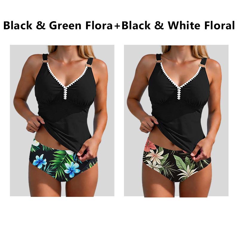 Tankini i två delar för kvinnor med formande effekt