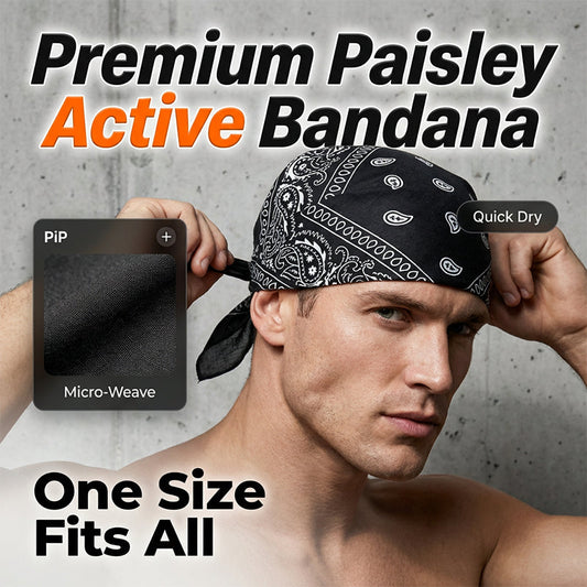 Klassiskt huvudband för motorcyklister och sportutövare