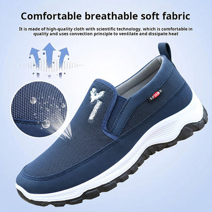 Andningsbara slip-on-promenadskor för män