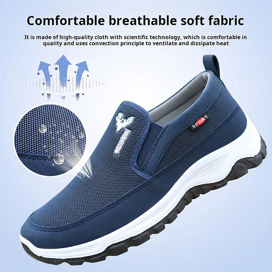 Andningsbara slip-on-promenadskor för män