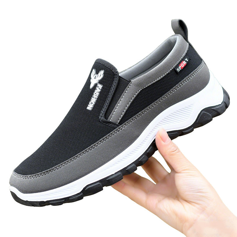 Andningsbara slip-on-promenadskor för män