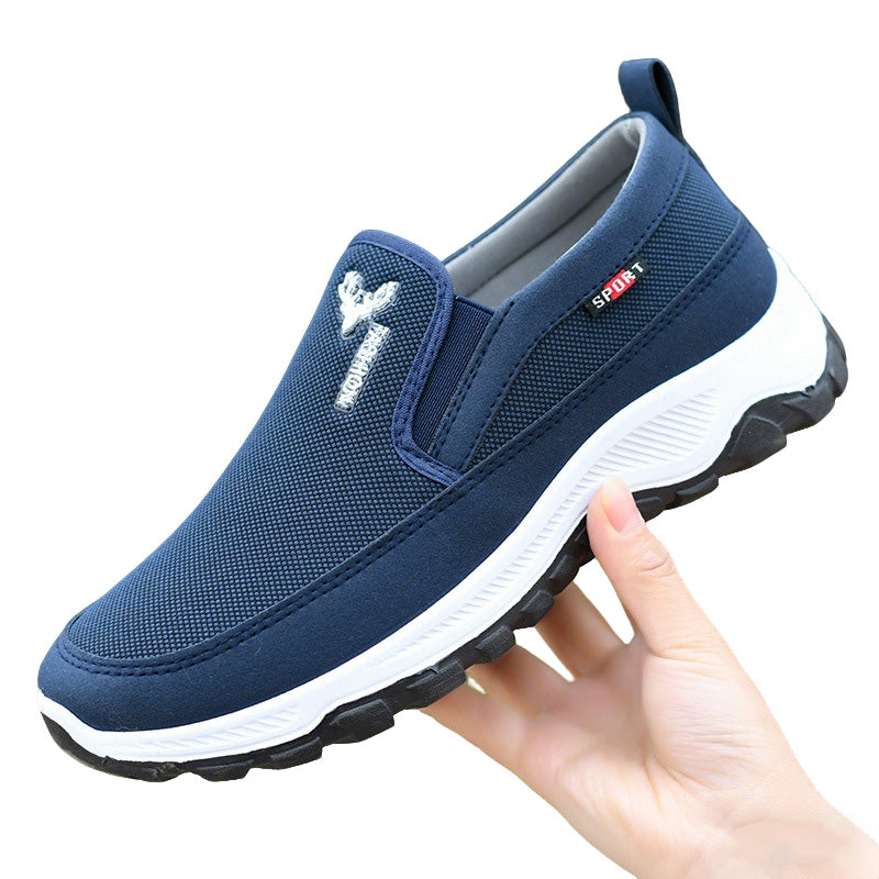Andningsbara slip-on-promenadskor för män