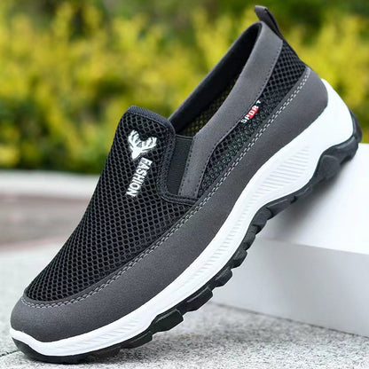 Andningsbara slip-on-promenadskor för män