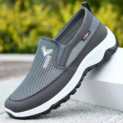 Andningsbara slip-on-promenadskor för män