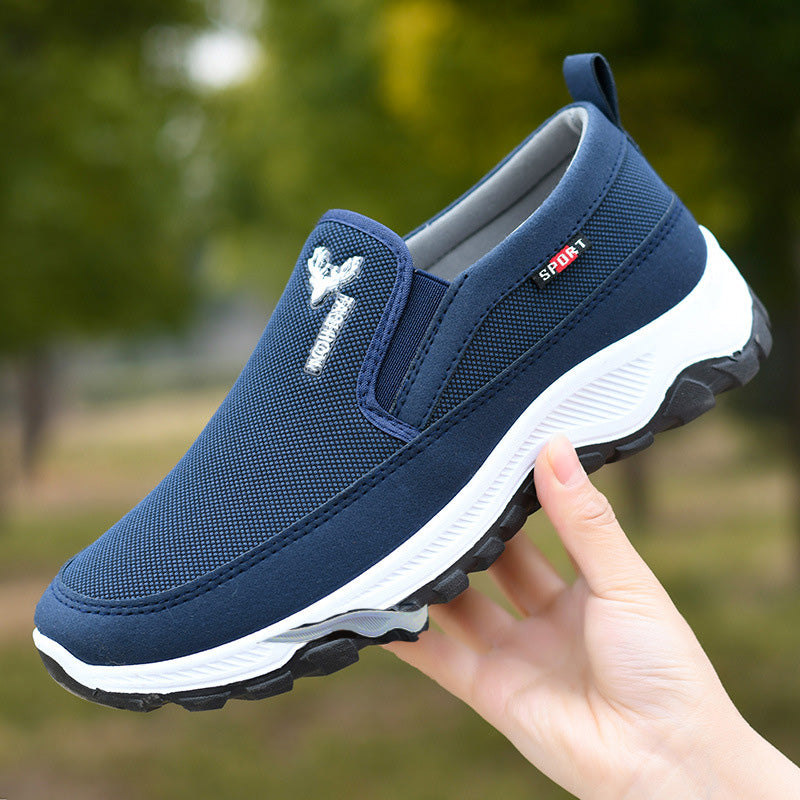 Andningsbara slip-on-promenadskor för män