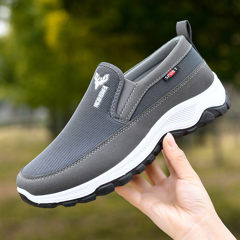 Andningsbara slip-on-promenadskor för män