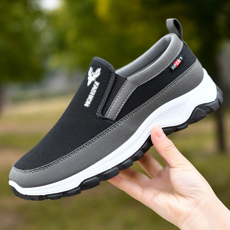 Andningsbara slip-on-promenadskor för män