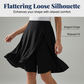 Dam casual skort med elastisk midja
