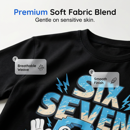 🔥Begränsat erbjudande – 50 % rabatt🔥Barn-T-shirt med tecknad siffersymbol