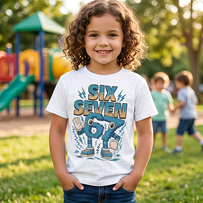 🔥Begränsat erbjudande – 50 % rabatt🔥Barn-T-shirt med tecknad siffersymbol
