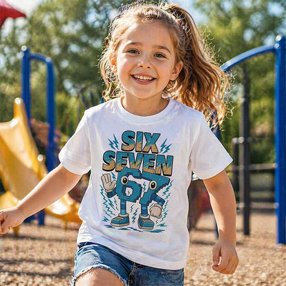 🔥Begränsat erbjudande – 50 % rabatt🔥Barn-T-shirt med tecknad siffersymbol
