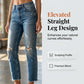 Snygga slim fit-jeans med slitna detaljer för dam