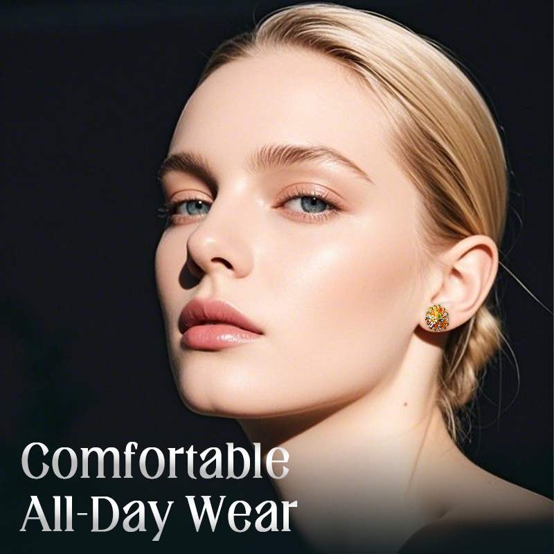 🎆 50% RABATT NU! ✨ Färgglada Fyrverkeri Stiftörhängen & Halsband Set – Kubisk Zirkonia, 18K Guldbelagt & Lättvikt – Perfekt Present För Alla Tillfällen 💎