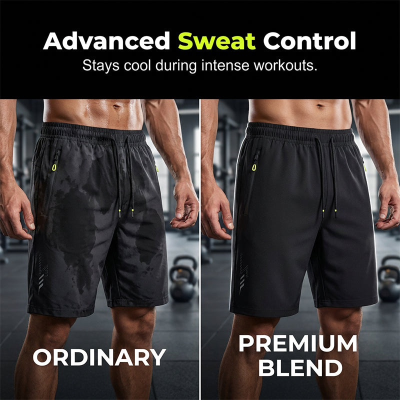 📢📢Superprisvärt – får du 3 stycken på en gång⏰Sommar-sportshorts med snabbtorkande material för män