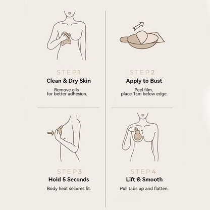 💞Buy 1, Get 1 FREE!🌈✨Invisible Adhesive Nipple Covers with a Lifting Effect for Women