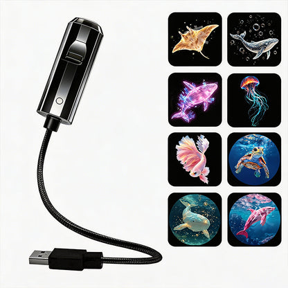 Plug-and-Play HD-nattlampa med Galaxy- och havsmotiv🥳Över 50 000 nöjda användare