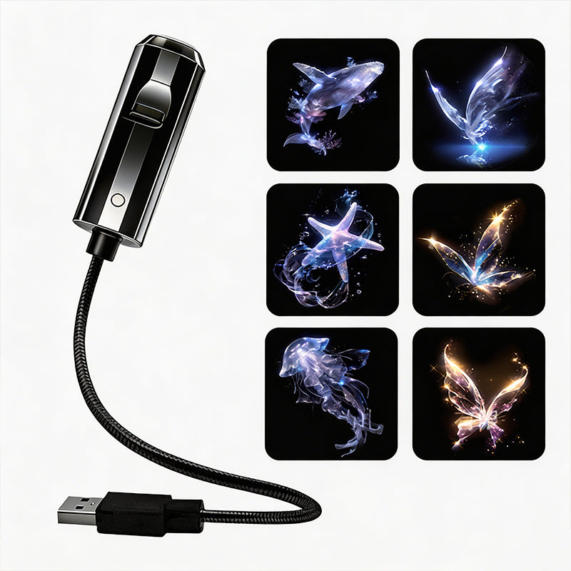 Plug-and-Play HD-nattlampa med Galaxy- och havsmotiv🥳Över 50 000 nöjda användare