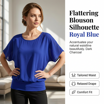 Batwing-blus – avslappnad elegans, mjuk och andningsbar