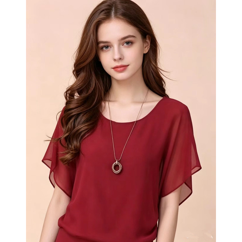 Batwing-blus – avslappnad elegans, mjuk och andningsbar