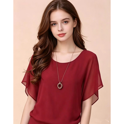 Batwing-blus – avslappnad elegans, mjuk och andningsbar