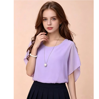 Batwing-blus – avslappnad elegans, mjuk och andningsbar