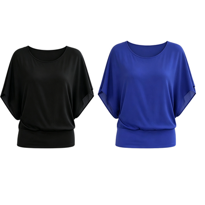 Batwing-blus – avslappnad elegans, mjuk och andningsbar