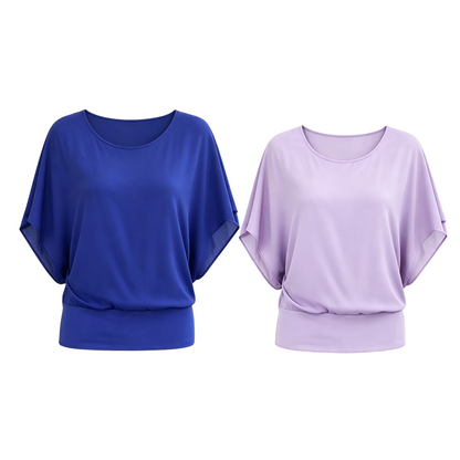 Batwing-blus – avslappnad elegans, mjuk och andningsbar