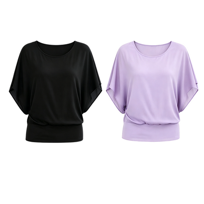 Batwing-blus – avslappnad elegans, mjuk och andningsbar